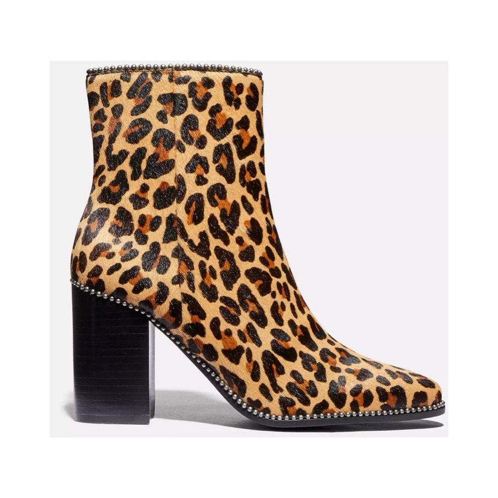 COACH DREA BOOTIE CHEETAH G4285 GREAT CONDITION SZ 7